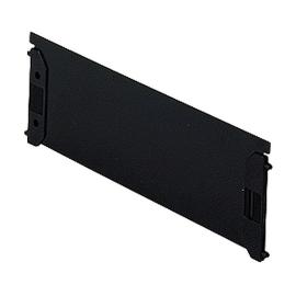 Scheidingswand staal zwart 392mm product photo