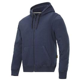 Sweatshirt m/rits m/capuchon donkerblauw XS product photo