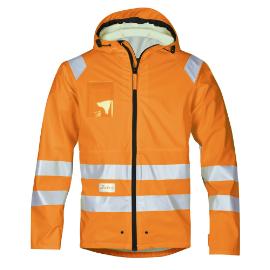 Regenjack pu oranje high visibility XS product photo