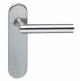 Deurkruk hoek 90gr brandvertr. op kortschild PC 72 RVS product photo