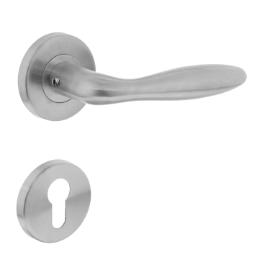 Deurkruk Jupiter op rozet met PC plaatjes neutraal RVS product photo