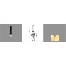 V-groeffrees 60gr Z=3 product photo