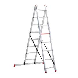 Reformladder I-Profiel 2-dlg Dhz lengte 2.05-3.65m (8.30kg) All Round AR 2040 2x8 treden product photo