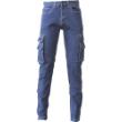 Werkspijkerbroek Fred stretch met zijzakken blauw Mt W32L34 product photo