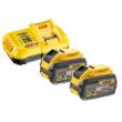 DeWalt starterset 18.0V 2x accu 12.0Ah + lader DCB118Y2-QW product photo