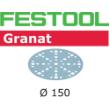 Festool schuurpapier Granat rond Ø 150mm korrel 320 100 stuks 575170 product photo