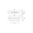 Briefplaat compleet rechthoek aluminium F1 340x74mm EP 965 Climate Comfort product photo https://media.isero.nl/Isero-IseroNL-Site/images/S/13078213_1.jpg S