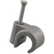 Spijkerclips grijs 8-10mm 100 stuks product photo