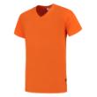 T-Shirt V-hals slim fit oranje 4XL product photo