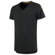 T-Shirt premium V-hals heren zwart 3XL product photo