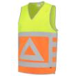Tabard verkeersregelaar fluor oranje/geel XS-S TABARD-VR product photo