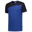 T-Shirt Bicolor naden koningsblauw/marineblauw maat XL product photo