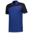 Poloshirt Bicolor naden koningsblauw/marineblauw maat XS product photo