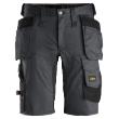 Werkbroek kort 6141 stretch holsterzakken staalgrijs/zwart maat 54 product photo