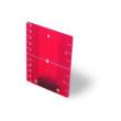 Doelplaat rood met magneet voor lasers product photo