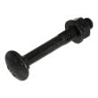 Slotbout M8X50 MM incl moer+ring gegalvaniseerd staal zwart product photo