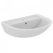 Ideal Standard wastafel wit 60x47cm rond met overloop en kraangat midden w3 product photo