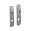 Kortschild SDC RVS ovaal geveerd geborsteld 200x42x10mm pc55 product photo