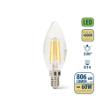 LED lamp kaars E14 C35 Olive helder glas (LED Filament Bulb)6w 806 lumen 4000K product photo