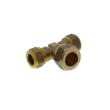 Knelkoppeling messing T-stuk verloop 3x knel 12x15x12mm product photo