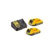 DeWalt starterset 18.0V 2x accu 2.0Ah + lader DCB115D2 product photo