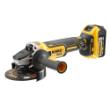 DeWalt accu-haakse slijper 18.0V 2x5.0Ah 125mm in TSTAK koffer DCG405P2-QW product photo