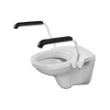 Toiletbeugelset Wit gepolijst ( armleuningen op toiletpot ) Hoog 25cm product photo