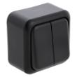 Q-Link schakelaar opbouw serie antraciet/zwart serie Q-Link product photo