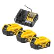 DeWalt starterset 18.0V 3x accu 5.0Ah + lader DCB1104P3-QW product photo