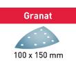 Festool schuurbladen Granat driehoek 100x150mm korrel 220 100 stuks 577549 product photo