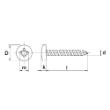 Zelftappende plaatschroef 2.9X25MM DIN 7981 RVS A2 cilinderkop PH1 product photo