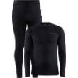 Ondergoedset thermo broek en shirt lang zwart Mt M product photo