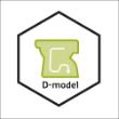 Refurbished Closetpot staand wit vlakspoel achter onder D-Model product photo