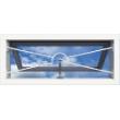 Barriere-stang staal Combi-4 in de dag RAL9010 wit 360-950mm product photo
