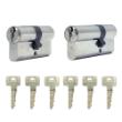 Noxxa Basic cilinderset - SKG** - 1x30/30 + 1x30/45 gelijksluitend - inclusief 6 sleutels product photo