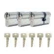 Noxxa Basic cilinderset - SKG** - 3x30/45 gelijksluitend - inclusief 6 sleutels product photo
