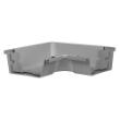 Binnenhoek voor bakgoot recht grijs 180mm product photo