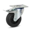 Zwenkwiel rubbel geremd met topplaat 75kg 100mm product photo