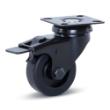 Zwenkwiel meubel met rem zwart 40kg 50mm product photo