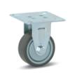 Meso bokwiel 50mm grijs rubber trolley draagvermogen 40kg IS017 product photo