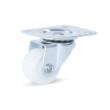 Zwenkwiel wit met topplaat 15kg 25mm product photo