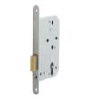 Nemef kastslot - DM60mm - voorplaat RVS 20x235mm afgerond - messing nachtschoot - DR 1+2+3+4 product photo