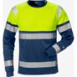 T-shirt met lange mouw 7519 THV Hi-Vis geel marineblauw 129513-171 Mt XS product photo