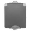 Ion wandcontactdoos opbouw 1 voudig ra grijs/antraciet Spatwaterdicht IP55 Grijs/Antrac. 55.100.070 product photo