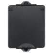 Ion wandcontactdoos opbouw 1 voudig randaarde zwart Spatwaterdicht IP55 Zwart 55.200.070 product photo