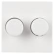 Jung centraalplaat voor dimmer met dubbele knop polar wit serie AS500 Bedieningselem.duurzaam doosje product photo