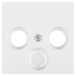 Gira centraalplaat inbouw voor radio/TV/Sat polar wit serie SY55 Ral 9010 in duurzaam doosje product photo