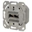 Q-Link contactdoos inbouw tel/data cat6a + 2x8 RJ45 basiselement in duurzaam doosje product photo