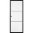 Skantrae deur SSL 4003 stomp 2115x780mm grafietzwart nevel glas, gegrond product photo
