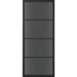 Skantrae deur SSL 4004 stomp 93x231,5cm grafietzwart gegrond, rookglas product photo